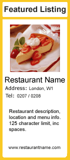 Restaurant Advert